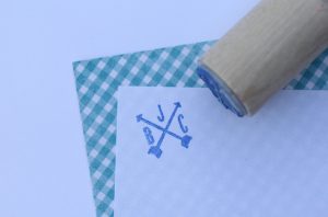 Snowflake Wood Handled Mini Stamp