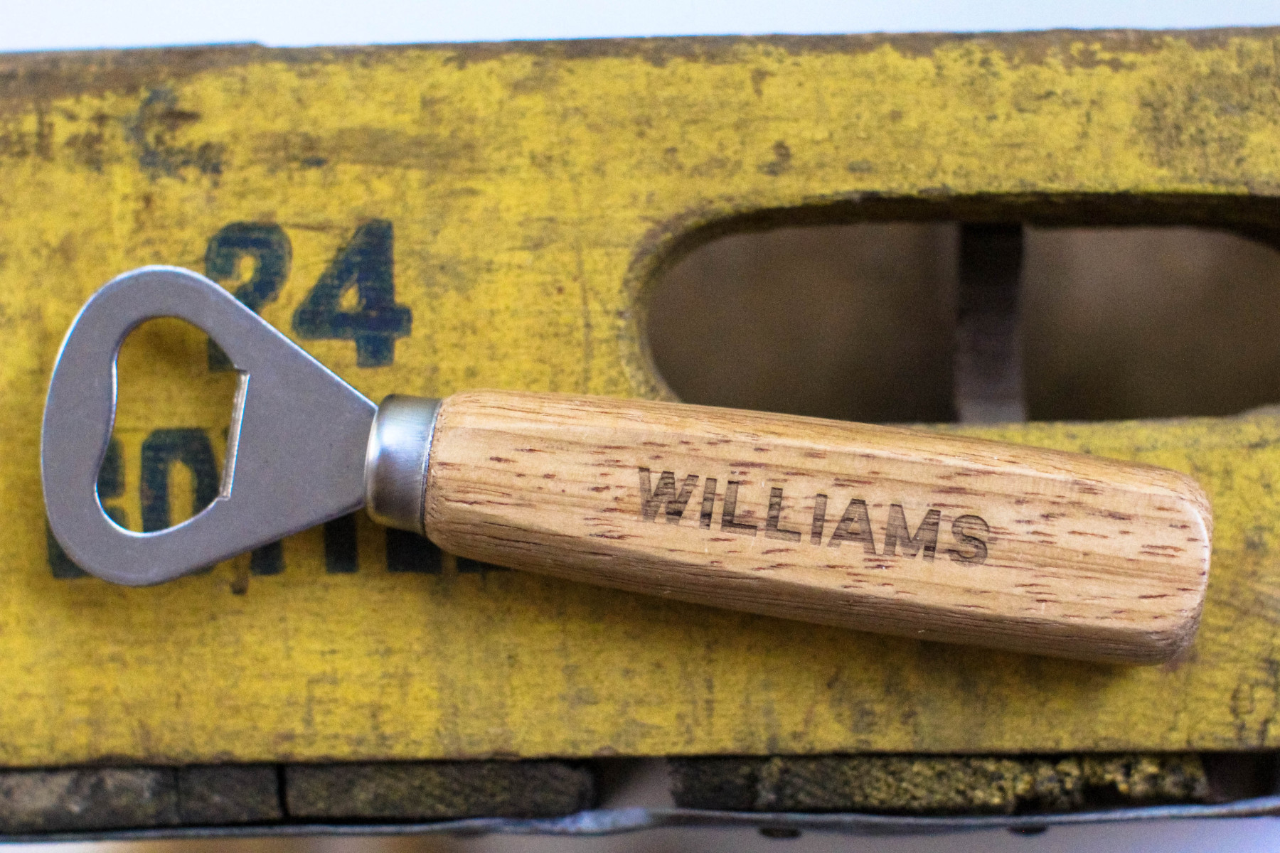 Block Letters Personalized Bottle Opener