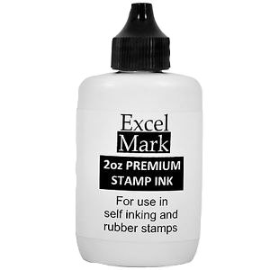 Self Inking Stamp Refill Ink 1oz - Black