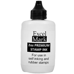 Self Inking Stamp Refill Ink 1oz - Black