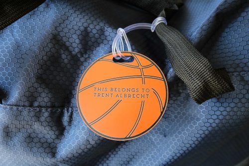 Basketball Sports Bag Tag