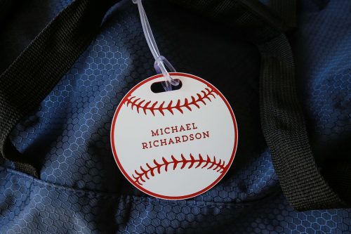 Baseball Sports Bag Tag