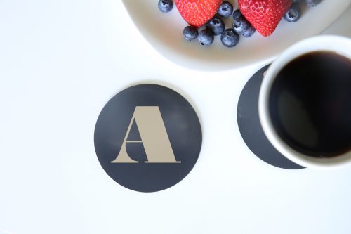 Modern Initial Coaster Set