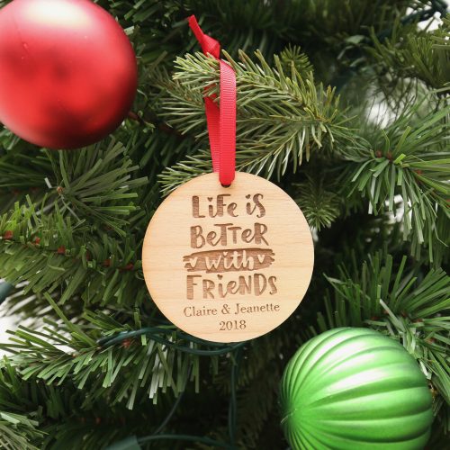 Friends Ornament - Better with Friends