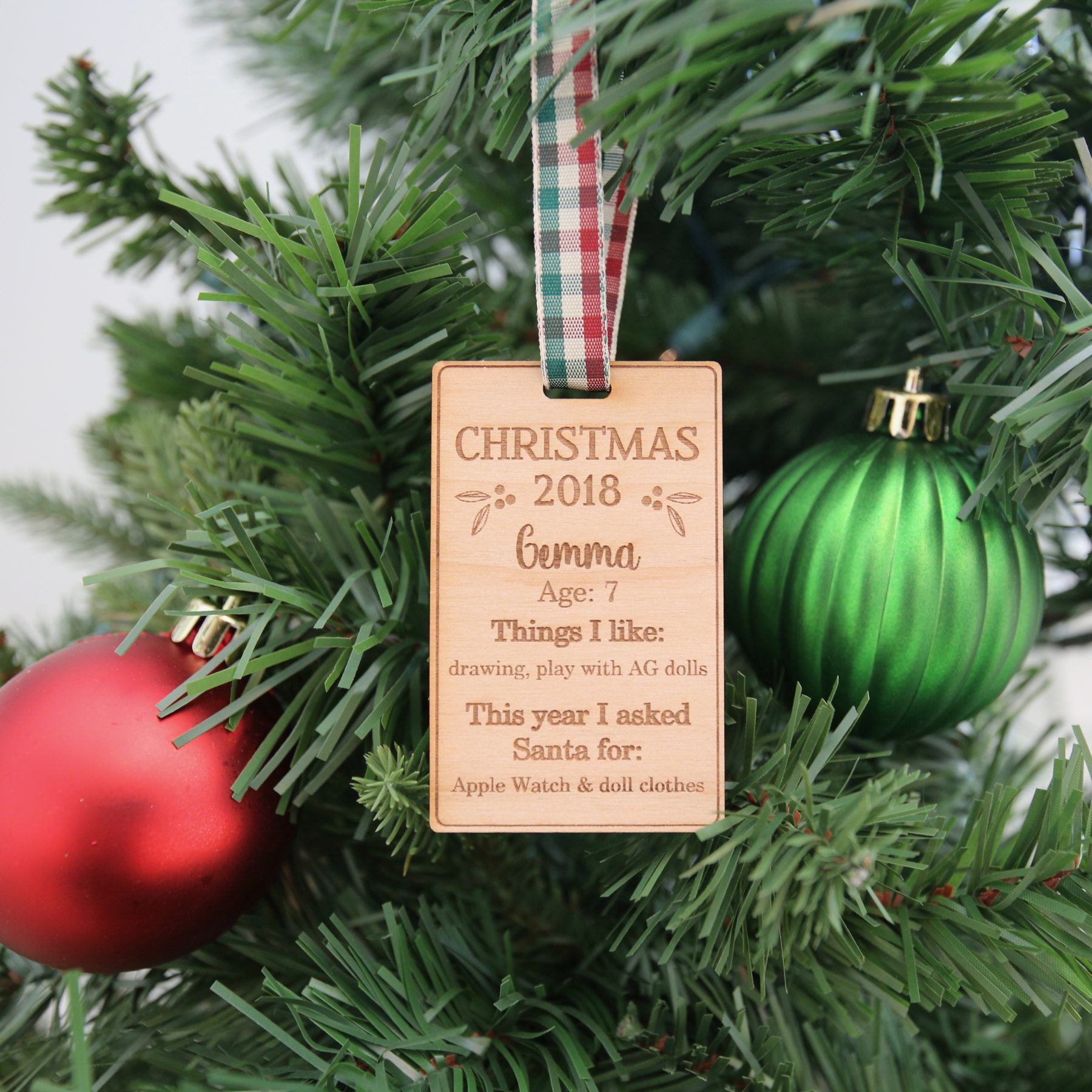 Keepsake Child's Ornament Holly 2712 Designs