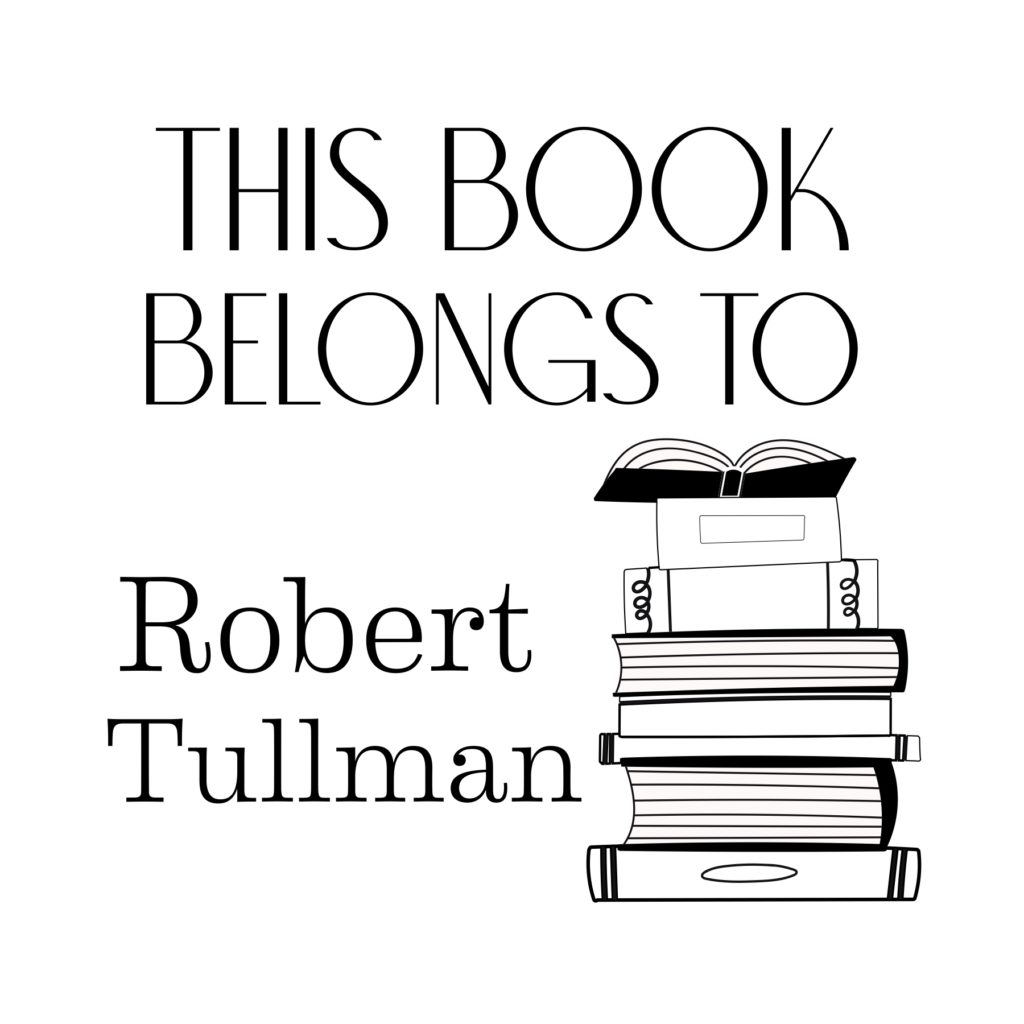 Book stack library book stamp