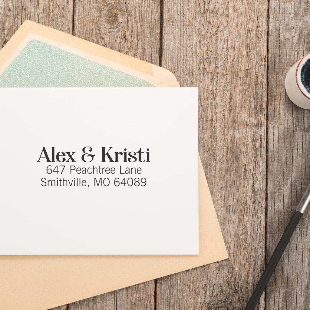 Avant Garde Self Inking Address Stamp