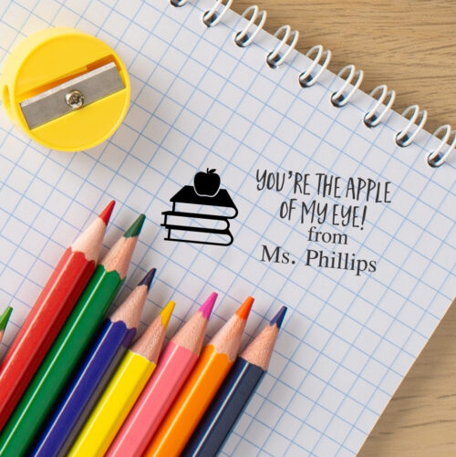 Apple of My Eye | Teacher Stamp