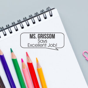 Bubble Excellent Job | Teacher Stamp