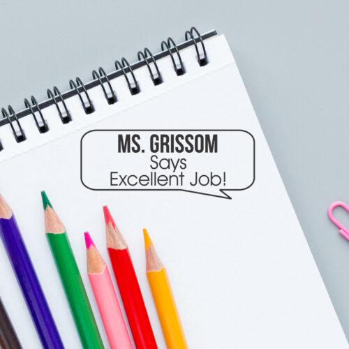 Bubble Excellent Job | Teacher Stamp