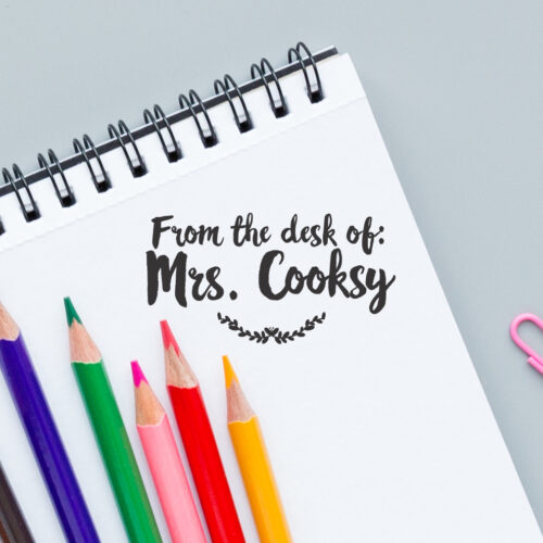 From The Desk Of | Teacher Stamp